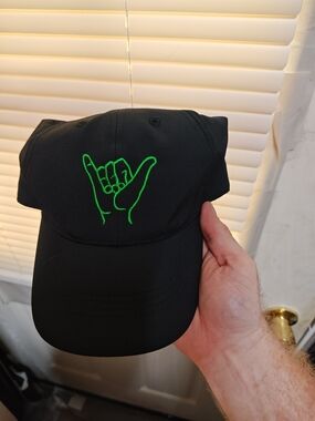 Nike Black Cap with Neon Green Shaka Embroidery
